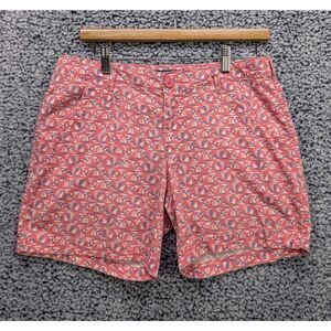 Columbia Super Bonehead PFG Shorts Size 8 Sailboat Nautical Travel Vacation Pink